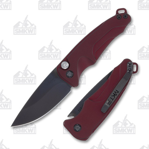 Medford Smooth Criminal Auto 3in Drop Point S45VN Steel PVD Red