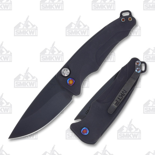 Medford Smooth Criminal Auto 3in Drop Point S45VN Steel Black Flam