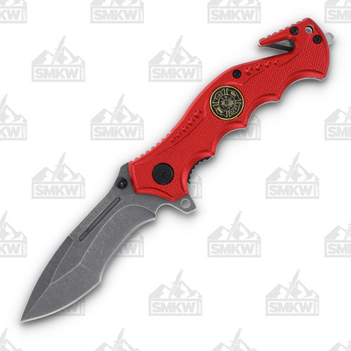 Rough Ryder Firefighter's Tactical Folding Rescue Knife