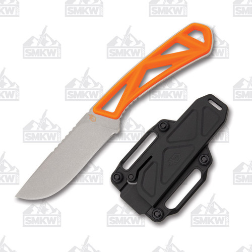 Gerber Exo-Mod Fixed Blade Knife Drop Point Blade Orange Handle