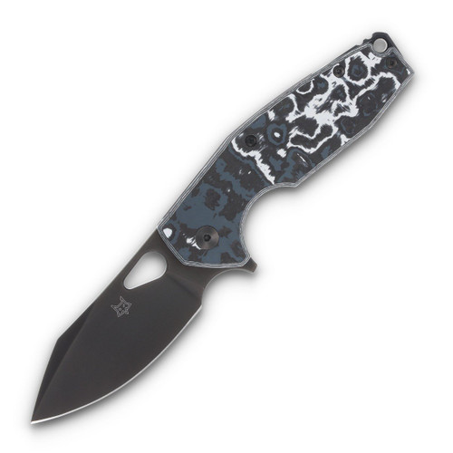 Fox Knives Yaru Folding Knife (Black Vanax  White Storm FatCarbon  SMKW Exclusive)