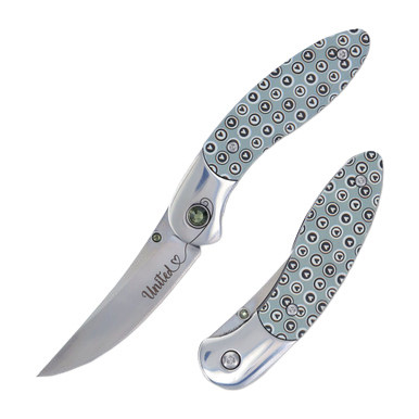 Brighten Blades United Linerlock Folding Knife with Matching Case