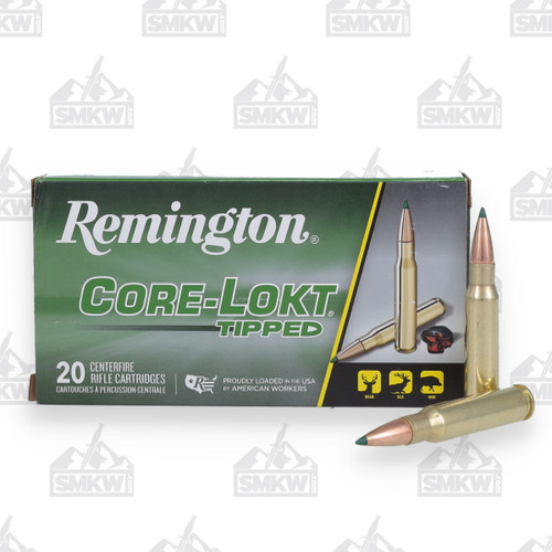 Remington Core-Lokt Tipped Ammo 308 Winchester 180 Grain Core-Lokt Tipped 20 Rounds