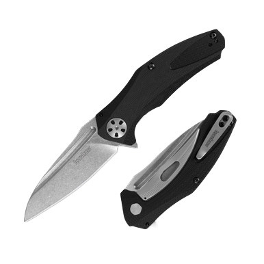 Kershaw Natrix Folding Knife 3.25 Inch Plain Gray TiNi Drop Point