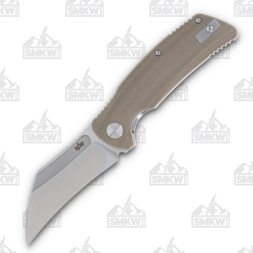 B'yond EDC Garra Folding Knife Green Micarta