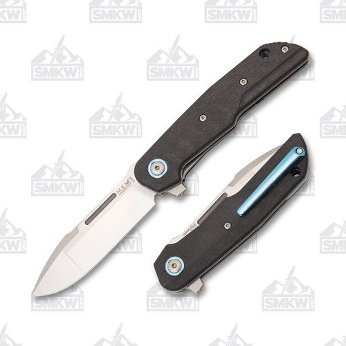 MKM Clap Folding Knife 3in Drop Point Carbon Fiber