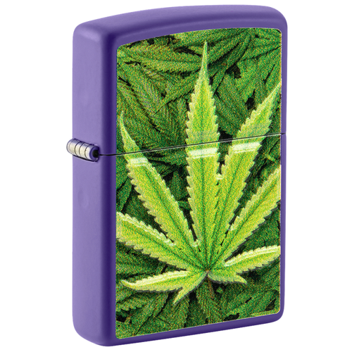 Zippo Cannabis Purple Matte Lighter