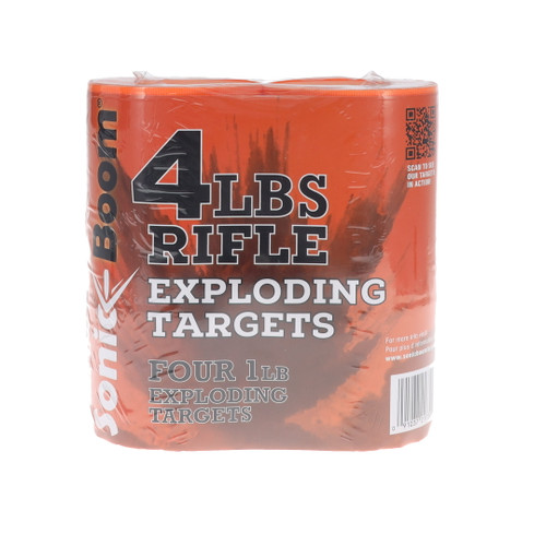 Sonic Boom Exploding Target -Rifle/One Pound Four Pack SBT014P