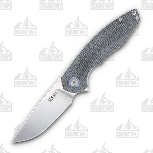 MKM Timavo Black Canvas Micarta Folding Knife