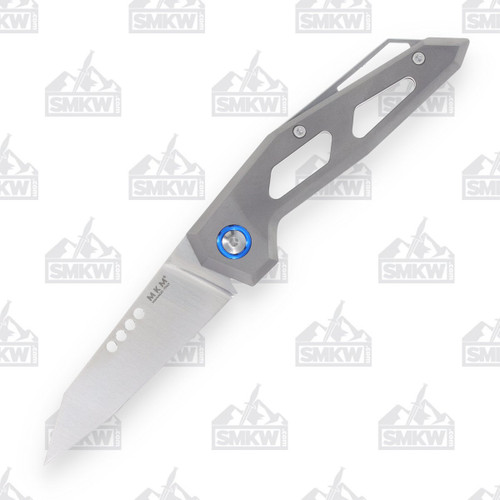 MKM Edge Folding Knife 2.95in Reverse Tanto Sandblast Aluminu
