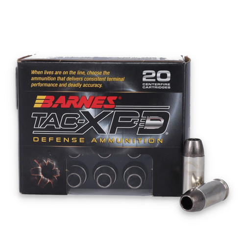 Barnes TAC-XPD Defense 40 S&W Ammunition 140 Grain TAC-XP 20 Rounds