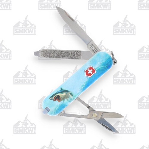 Victorinox Classic SD Swiss Army Knife Blue Shark SMKW Special Design