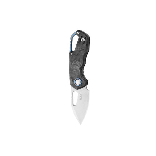 MKM Isonzo Voxnaes Folding Knife 1.93in Plain Clip Point Gray Marbled