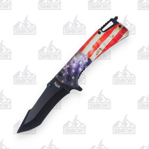 Frost American Flag Linerlock Folding Knife FRFC83AM
