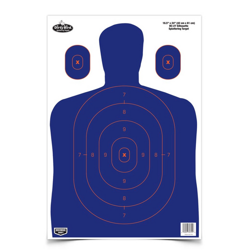 Birchwood Casey Dirty Bird 16.5"x 24" Blue Target