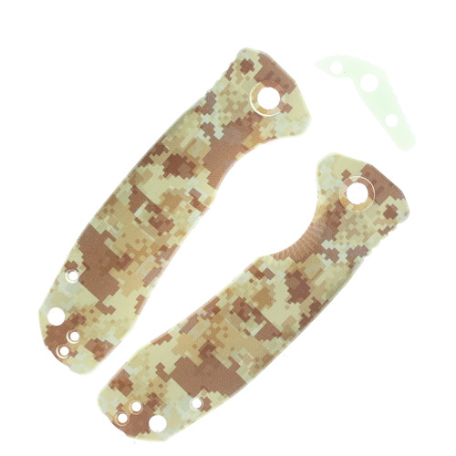 Honey Badger Medium Camo G-10 Handle Set with Backspacer HB4042