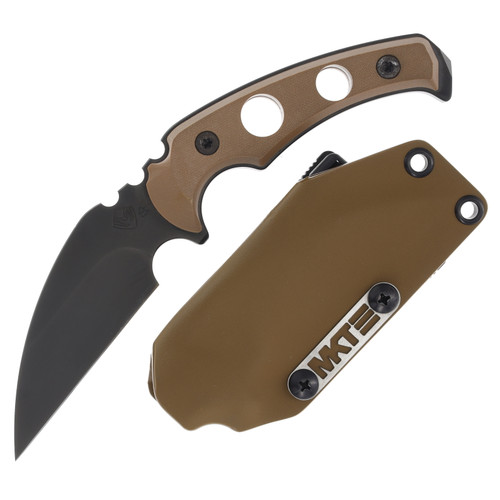 Medford FUK Coyote FIXED BLADE TAN 3.75IN PLAIN STAINLESS WHARNCLIFFE