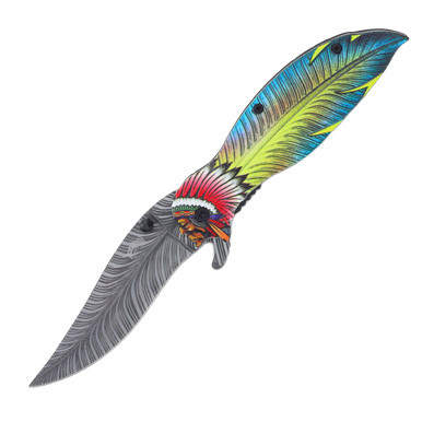 Frost Cutlery Chief Feather Folder Yellow