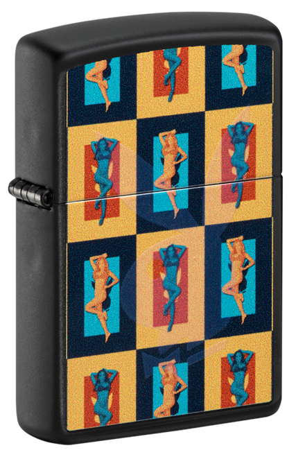 Zippo Black Matte Playboy Lighter