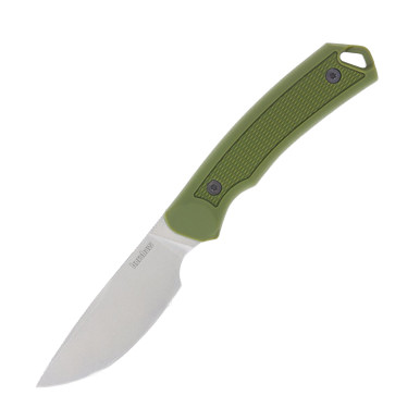 Kershaw Deschutes Skinner Fixed Blade Knife Green 3.9in Stonewashed Blade