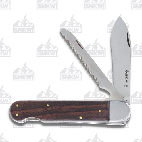 Mercury Santos Wood 2 Implement Knife with Saw