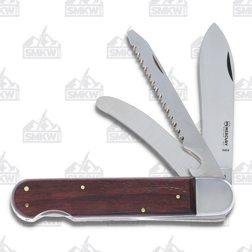 Mercury Santos Wood 3 Implement Hunting Knife