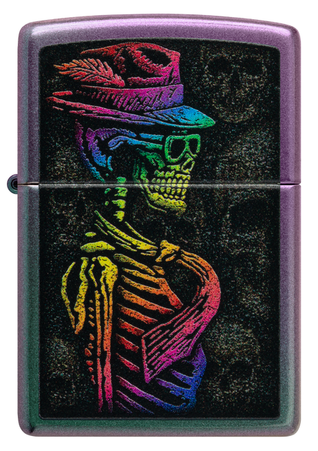 Zippo Iridescent Rainbow Skull Lighter