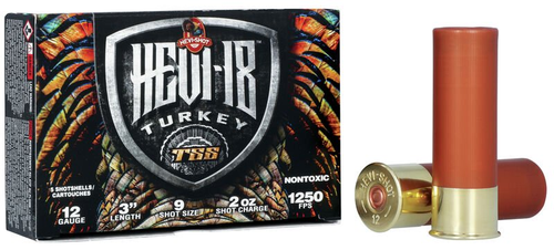 Hevishot Hevi-18 TSS Turkey 12 Gauge Ammunition 3" 2.25oz #9 Shot 5 Rounds