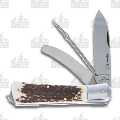 Mercury Range 980 Stag 3 Implement Hunting Knife with Needle
