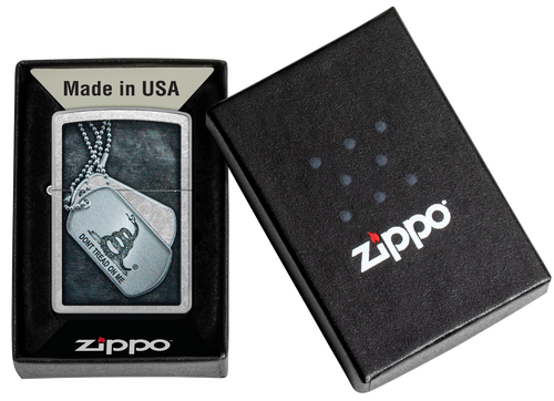 ZIPPO LIGTHER DONT TREAD ON ME DOG TAG