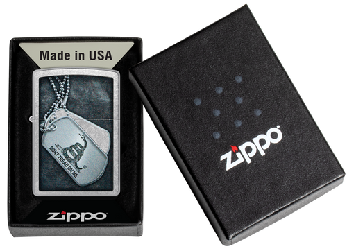 ZIPPO LIGTHER DONT TREAD ON ME DOG TAG