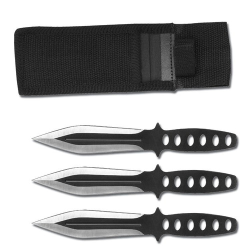 3 Piece Throwing Knife Set with Sheath