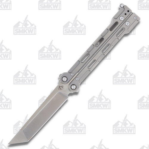 Mantis Flux Balisong Knife Tanto Bead Blasted