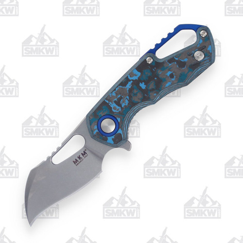 MKM Isonzo Folding Knife Arctic Storm Fat Carbon Stonewash Hawkbill SMKW Exclusive