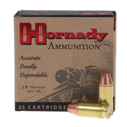 Hornady Custom 9mm Luger Ammunition 124 Grain Brass 25 Rounds XTP JHP