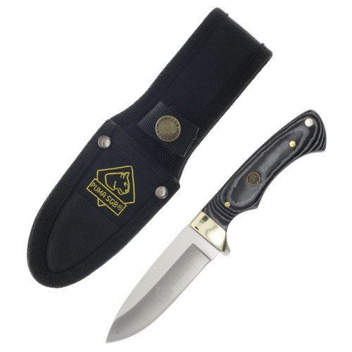 Puma SGB Blacktail Micarta 3.2in Satin Plain Drop Point Fixed Blade PKC6530010