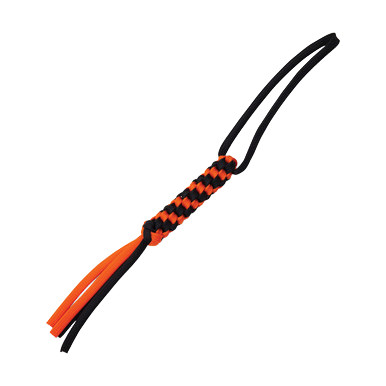 WE Knife Co Tied Paracord Lanyard Orange and Black