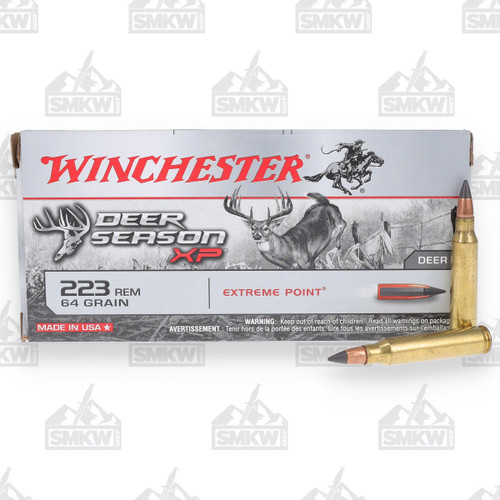 Winchester Deer Season XP 223 Rem Ammunition 64 Grain 20 Rounds XPPT