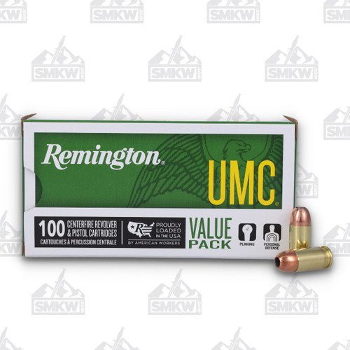 Remington UMC 380 ACP Ammunition 88 Grain JHP 100 Rounds