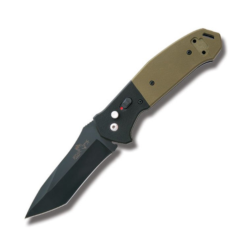 Bear & Son Bear Ops Bold Action V Automatic Knife Green G-10