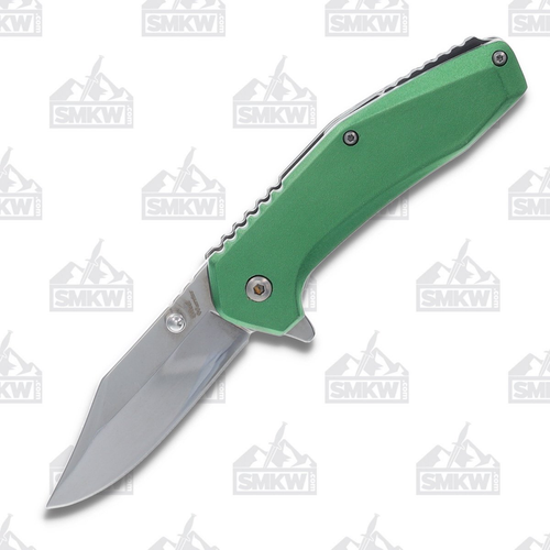 Steel Warrior Assisted Clip Point Linerlock Green