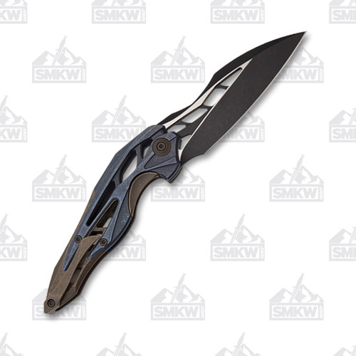 WE KNIFE Arrakis Blue/Black 3.45 Inch Plain Dual Wharncliffe 1