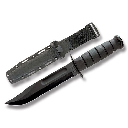 KA-BAR Fighting Knife 7in Clip Point Straight Edge Fixed Blade