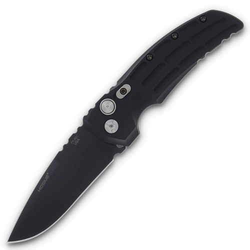 Hogue EX-A01 OTS Automatic 3.5IN Blackout PLAIN Drop Point