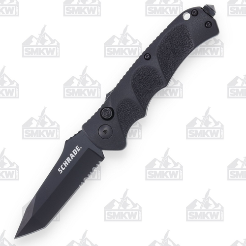 Schrade Black Teflon Tanto Serrated