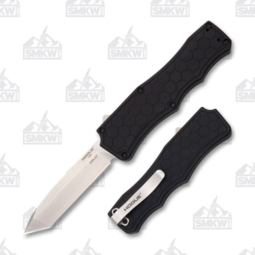 Hogue Exploit 3.5 OTF Automatic Tanto Stonewash Black