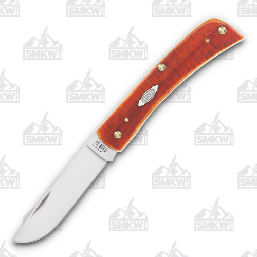 Case Pumpkin Spice Sawcut Bone Sod Buster Jr Folding Knife