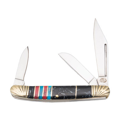 Frost Silverhorse Stoneworks Black Blue & Red Stockman - Smoky