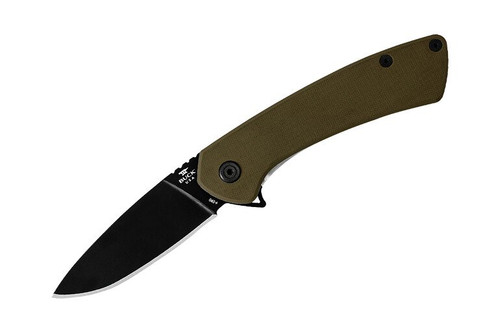 Buck Onset Black Cerakote Olive G-10 Folding Knife