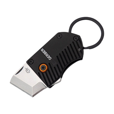 Gerber Key Note Folding Knife Black 1in Stonewash Tanto Plain Edge Blade